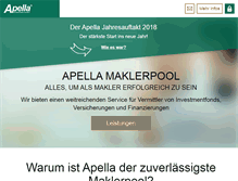 Tablet Screenshot of apella.de